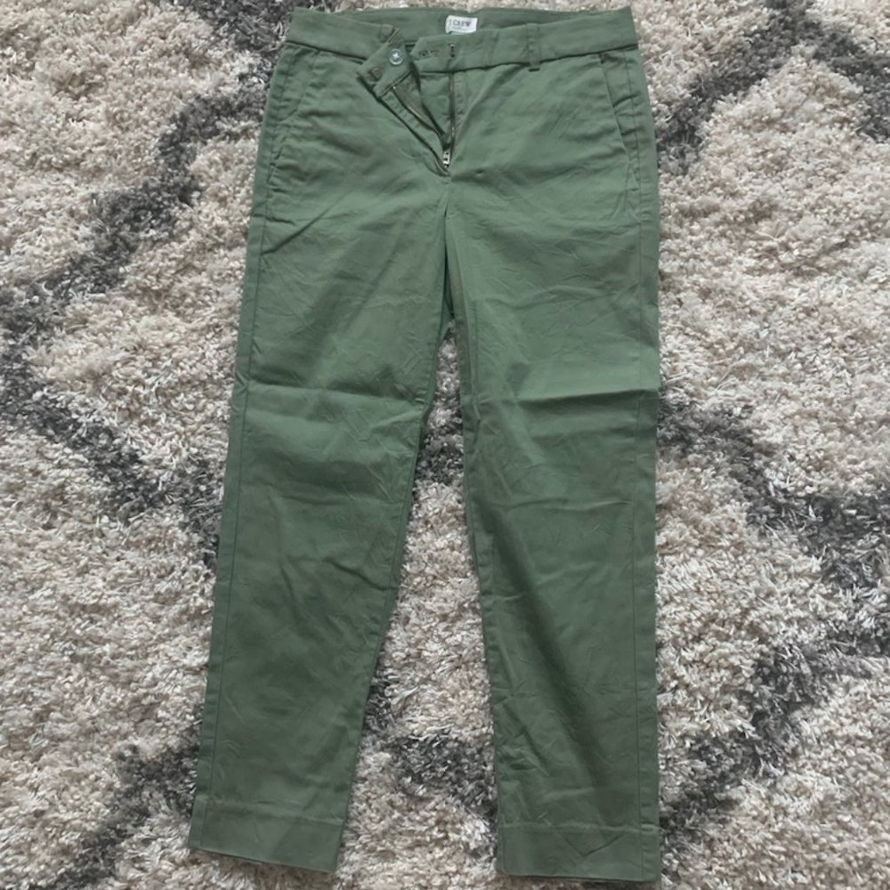 J. Crew Olive Cropped Pant